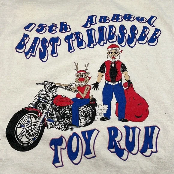 2006 15th Annual East Tennessee Toy Run Long Sleeve motorcycle T-shirt - Picture 2 of 5